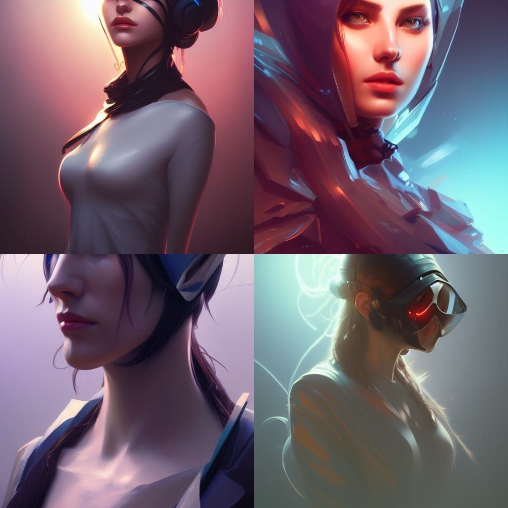 Hyperdetailed Hacker Portrait in Art Nouveau Style