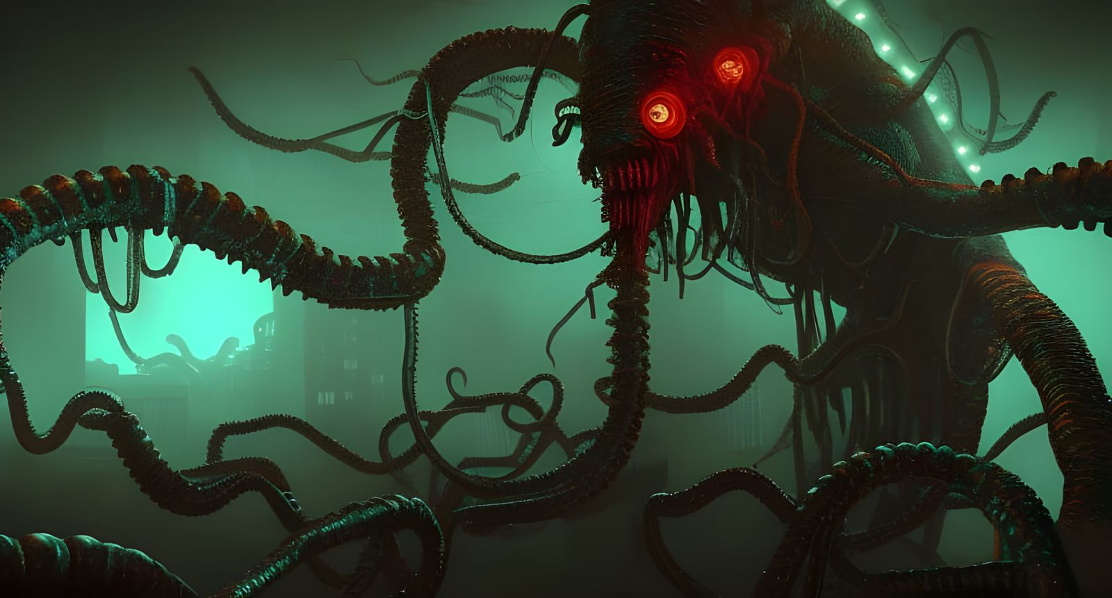 Lovecraftian Elder God in a Ruined World