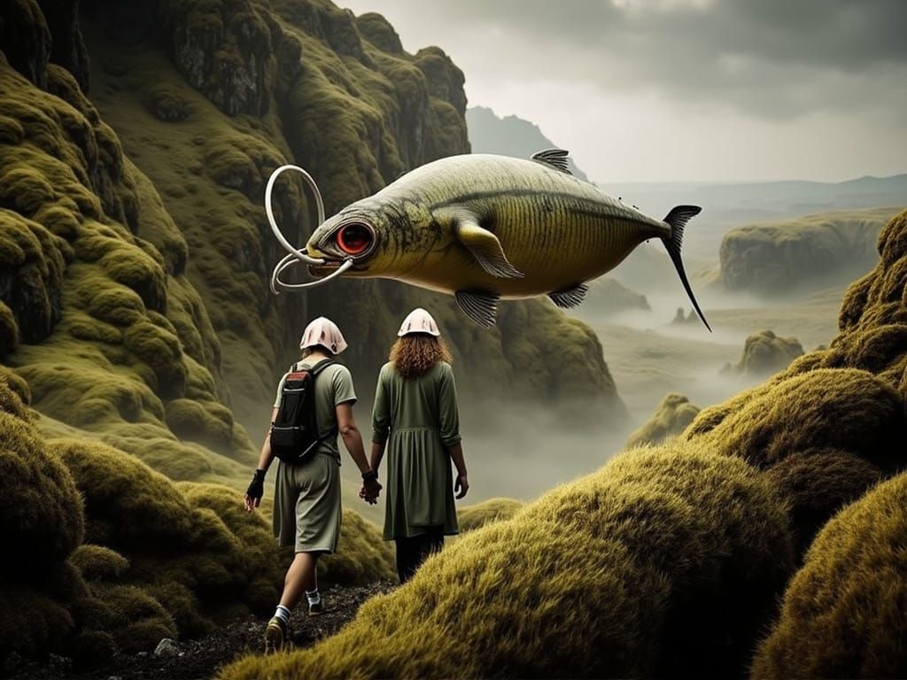 Airfish is laughing at their hats...