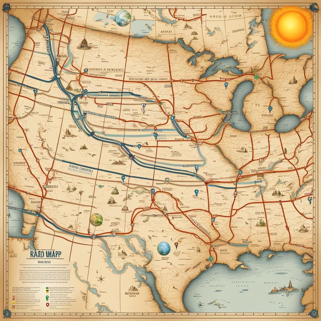 Interstate Road Map of the Solar System