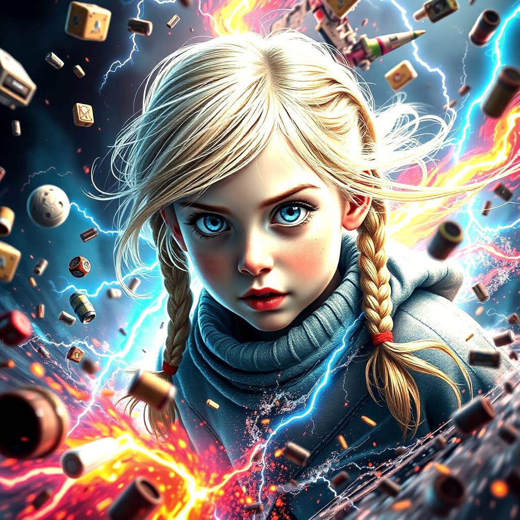 Ethereal Storm Fury in Watercolor Realism