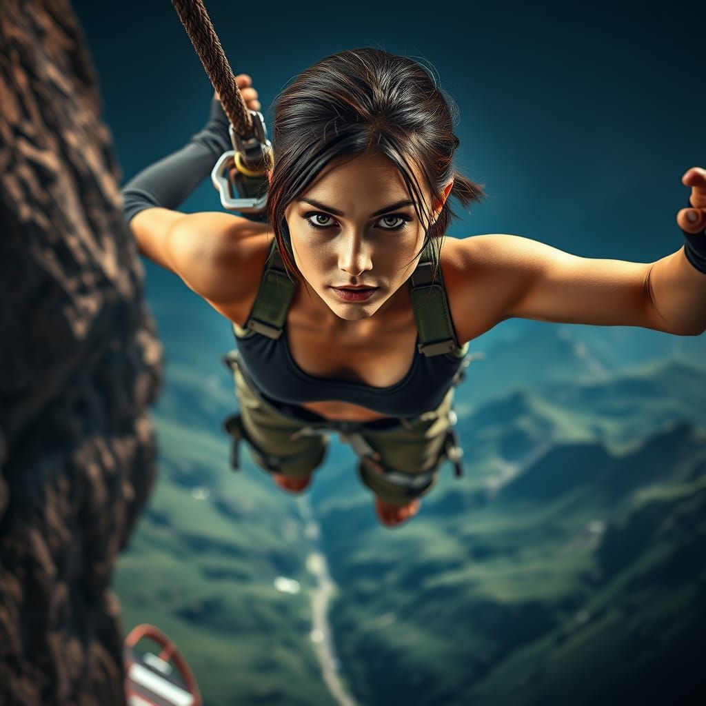 Daring Adventurer Sails Through the Air in High-Stakes Zip L...