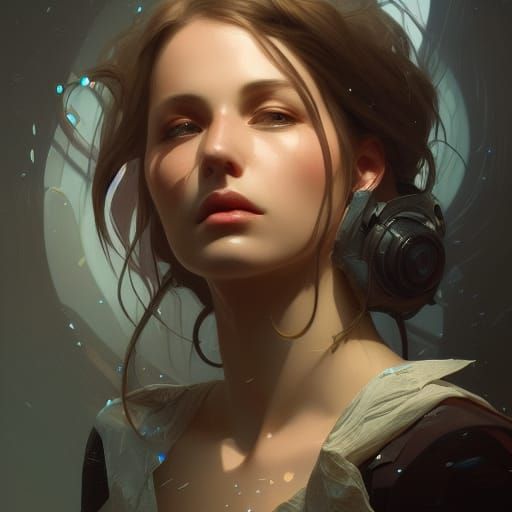 Hyperdetailed Portrait with Volumetric Lighting