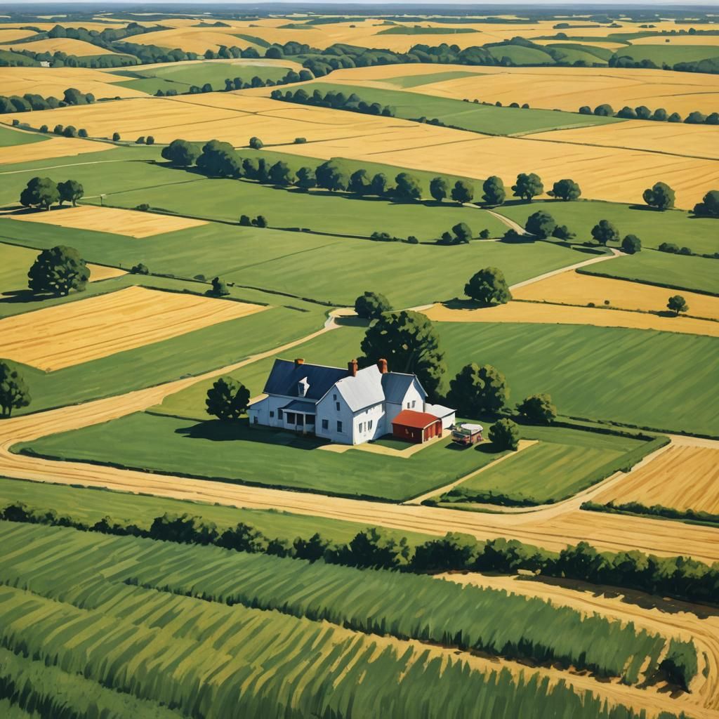 Golden Ratio Farmlands in Hopper Style