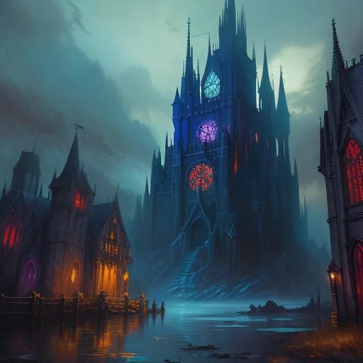 Gothic Horror Cathedral