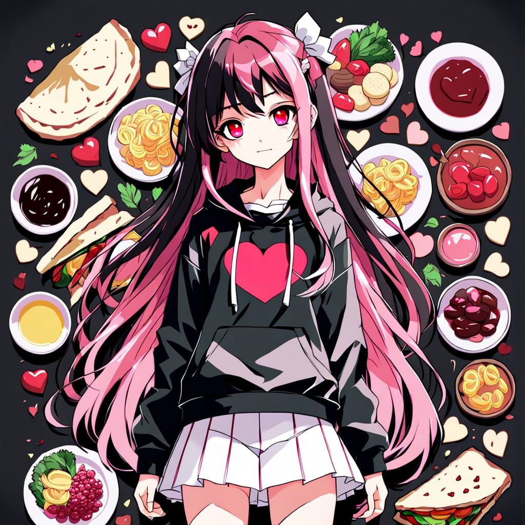 Pastel Fantasy Girl in Dessert-Themed Fashion