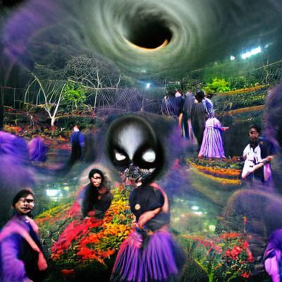 AI Generated Garden Party Image