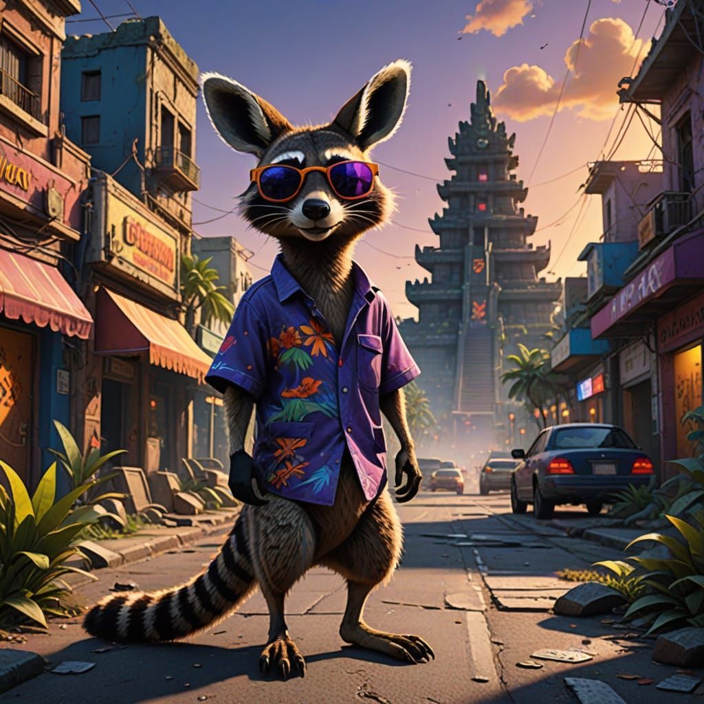 Futuristic Fawn of the Mayan Jungle in Cancun