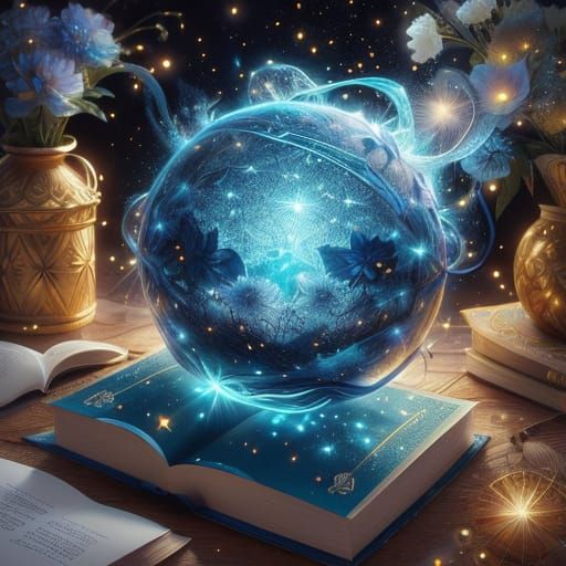 Surreal Clock with Celestial Bodies in Dreamlike Style