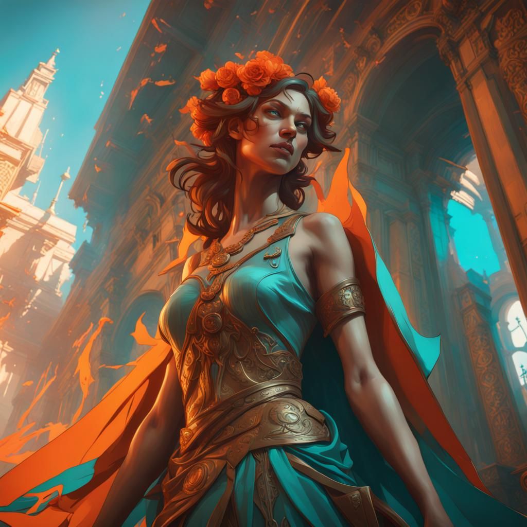 Revenge Concept Art in Hyperdetailed Style