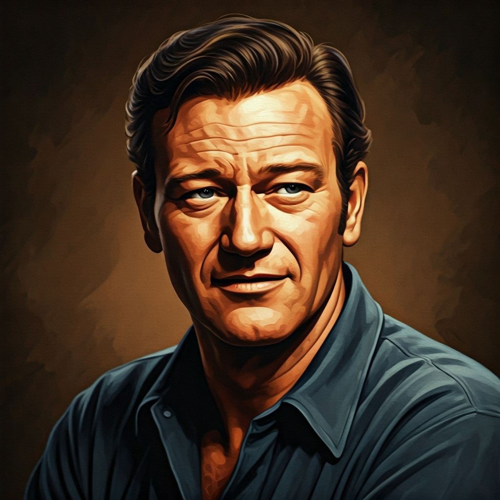 Young Man's Portrait in Retro Impressionistic Style