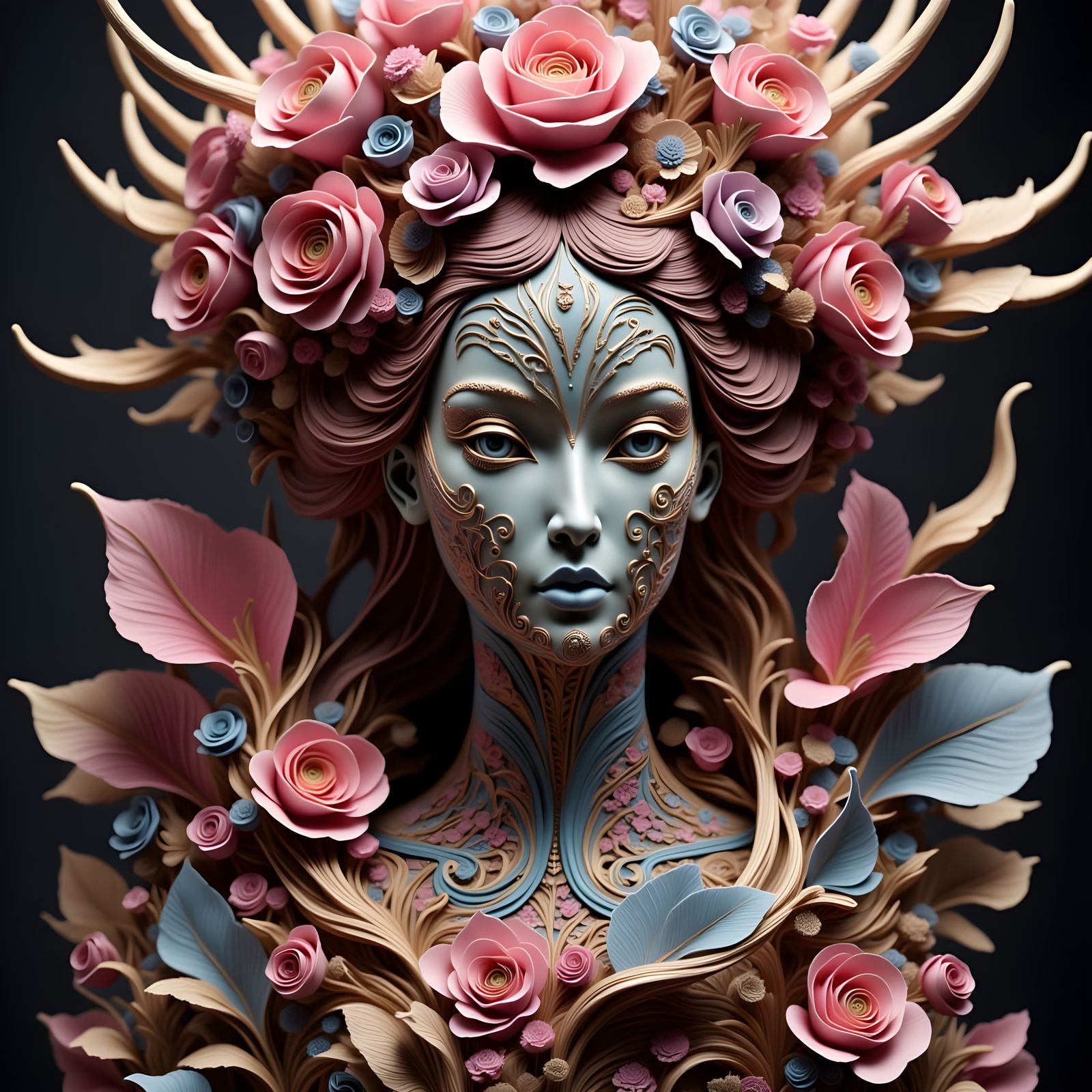 Queen of Cups Tarot Card Portrait