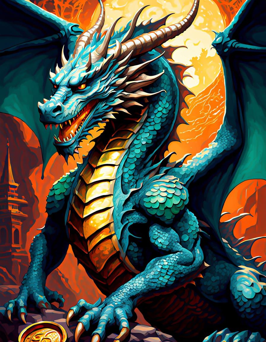 Ancient Dragon Guardians of Treasure