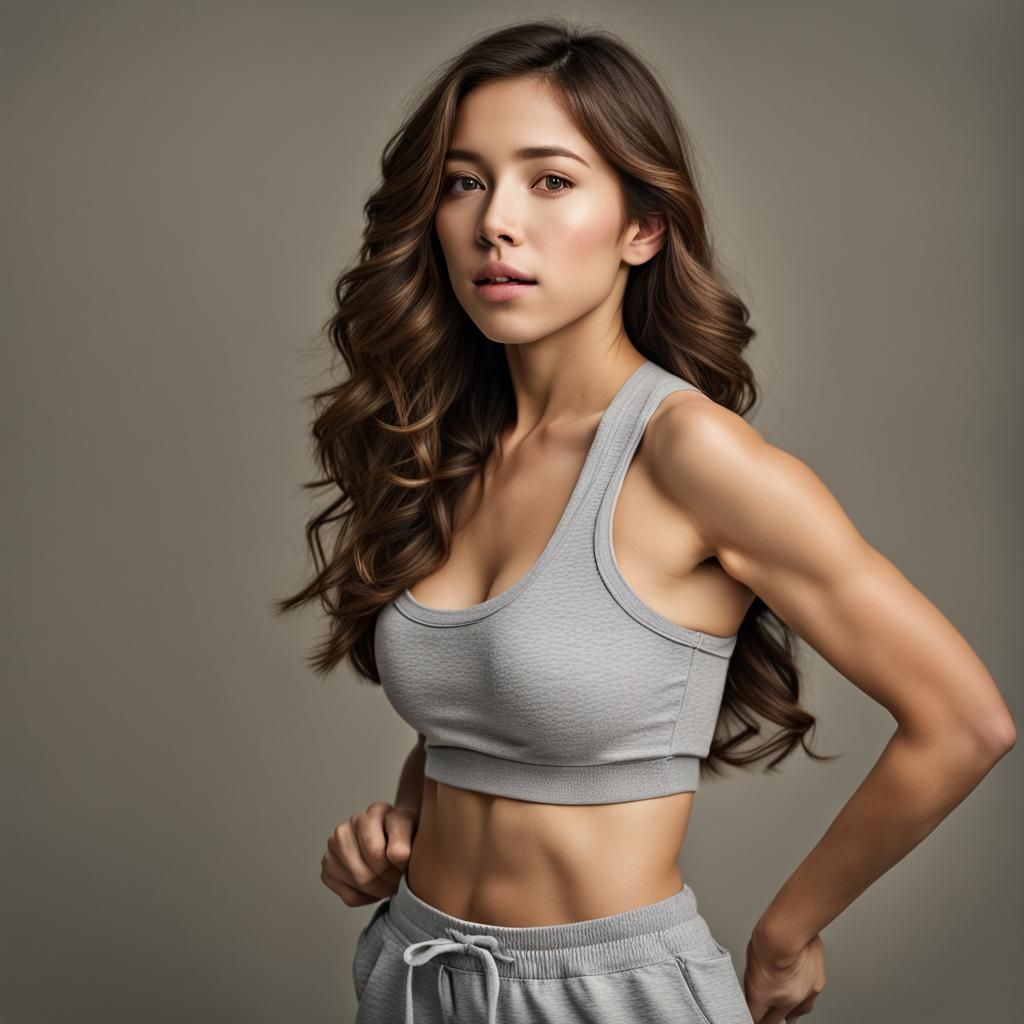 Portrait of Young Woman in Professional Style