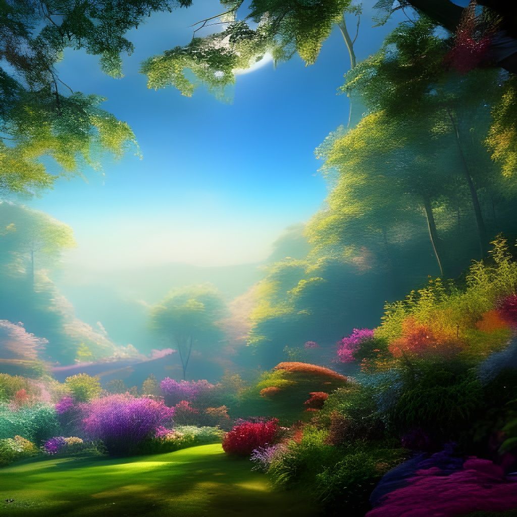 Fantastical Dance: Detailed Matte Painting in Deep Color