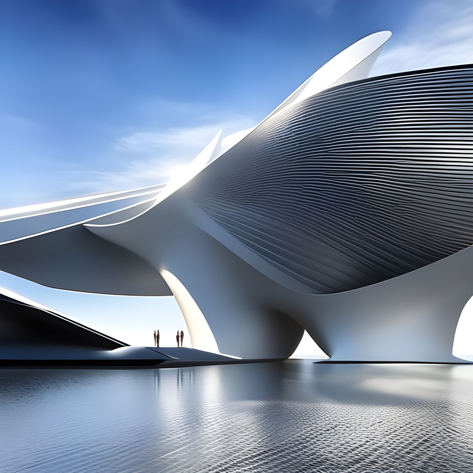 Monumental Architecture in Hyperreal Digital Art Style