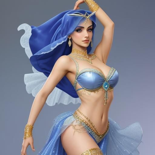 Cinderella as Arabian Dancer: AI Reimagining