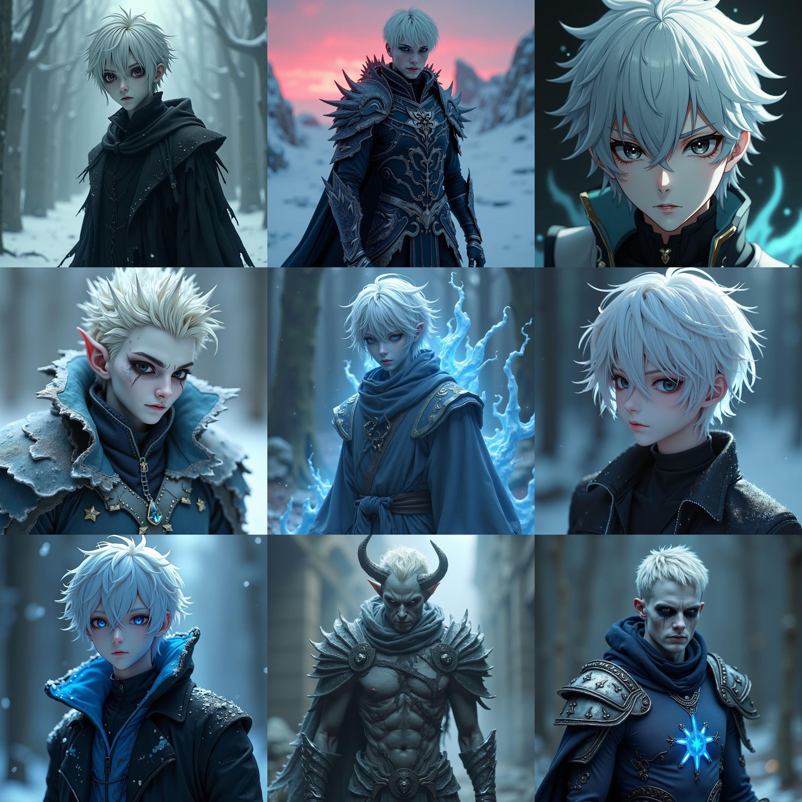 Undead Anime Demon in 3D Art Style