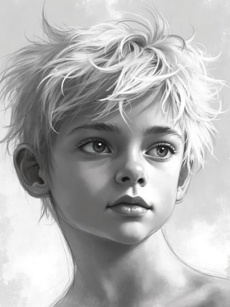 Boy With Teddy Bear in Nursery