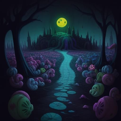 Nightmare Candyland: A Surreal Cel-Shaded Horror