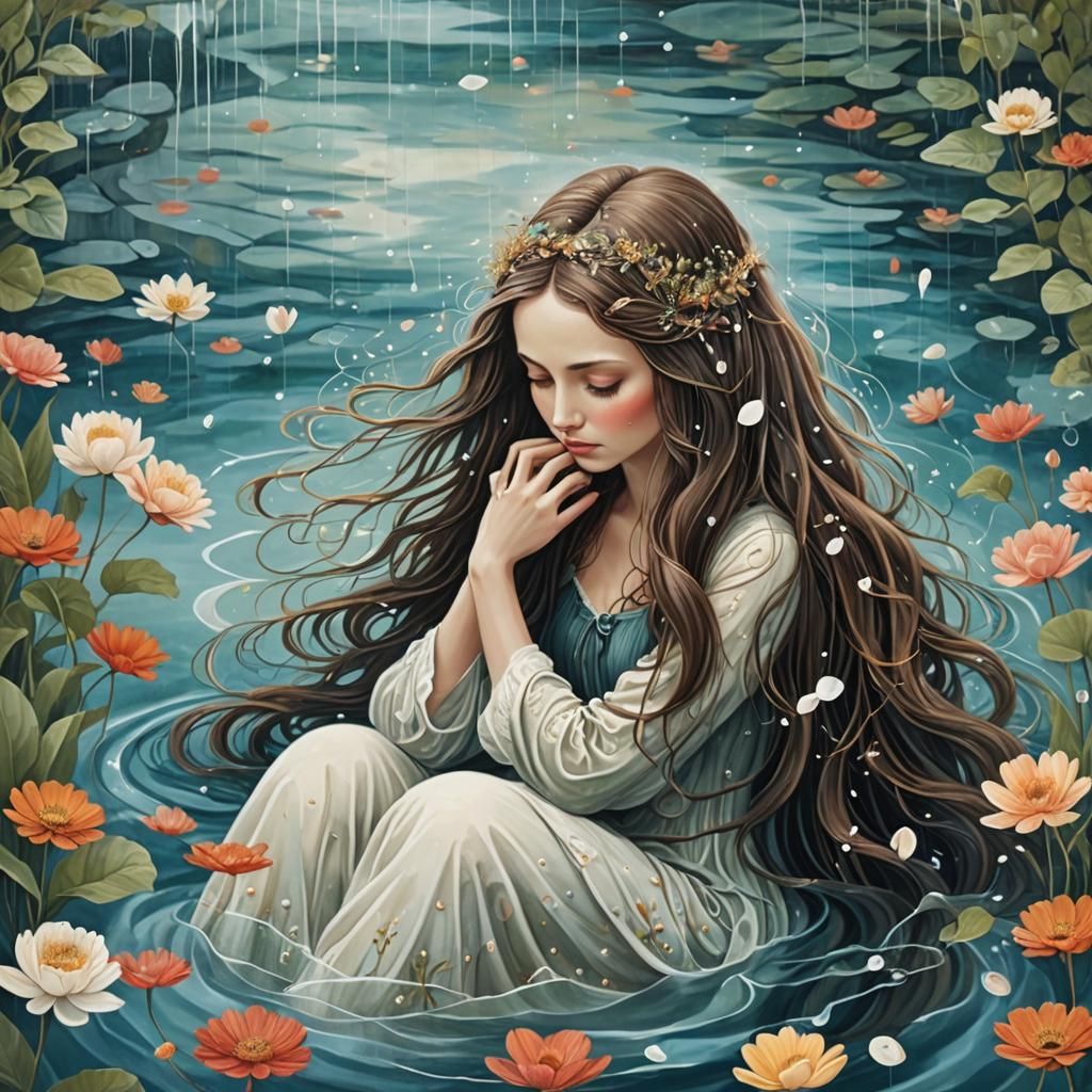 Resilient Woman: 8K Digital Collage of Inspiration