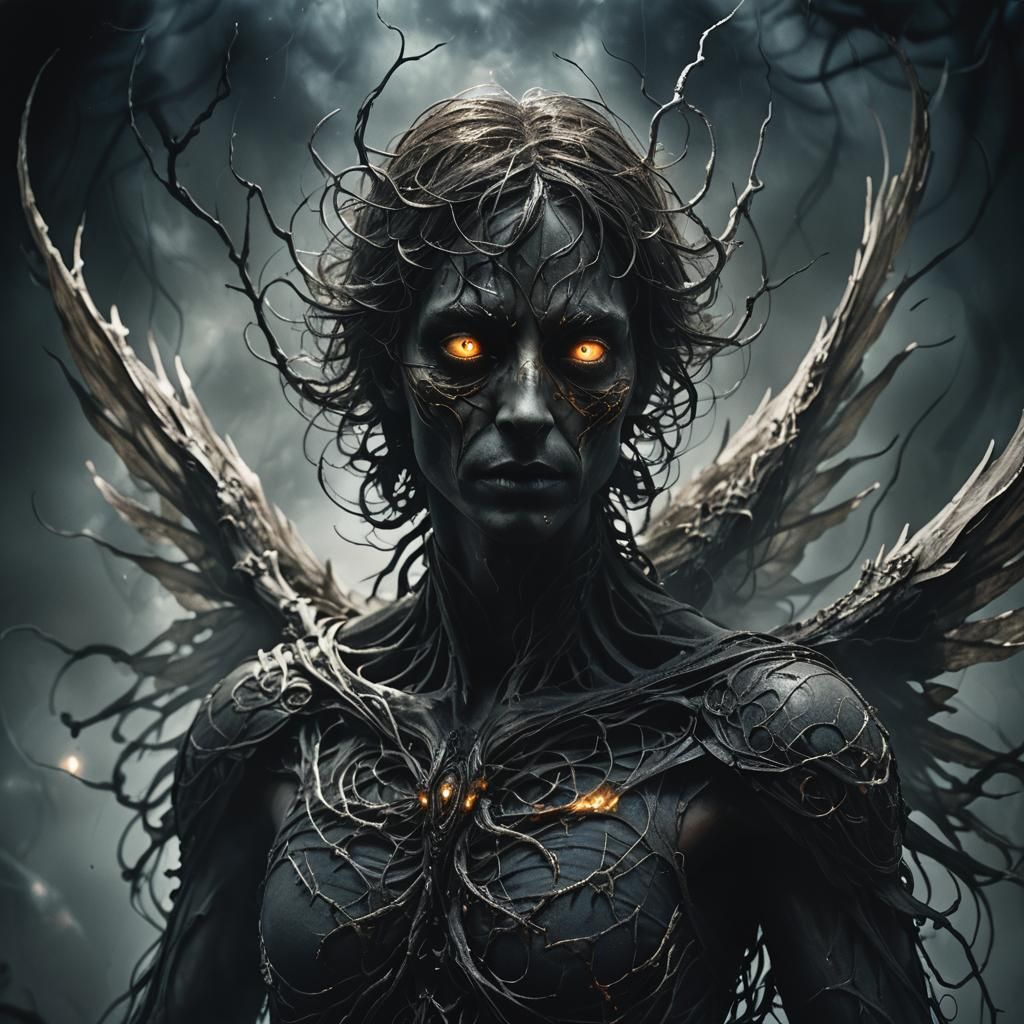 Ethereal Shadow Figure in Dark Surrealism Style