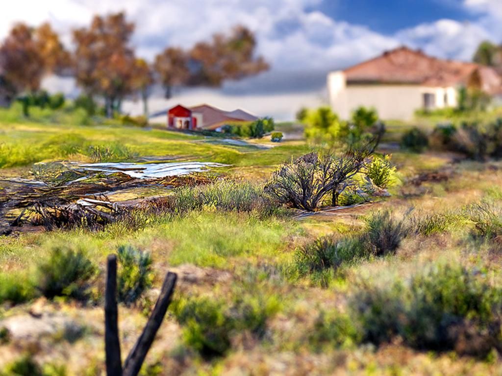 American Realism Landscape Vista, Detailed Painting
