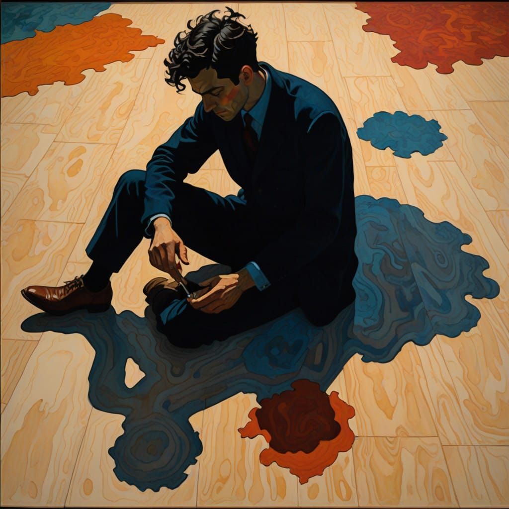 Mysterious Shadow Form Takes Shape on Floor