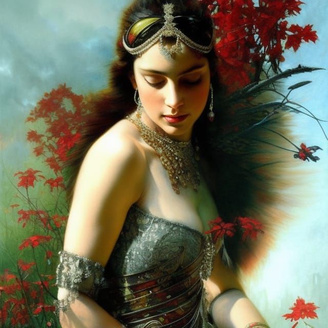 Dramatic Blackbird Dance in Highly Detailed Digital Art