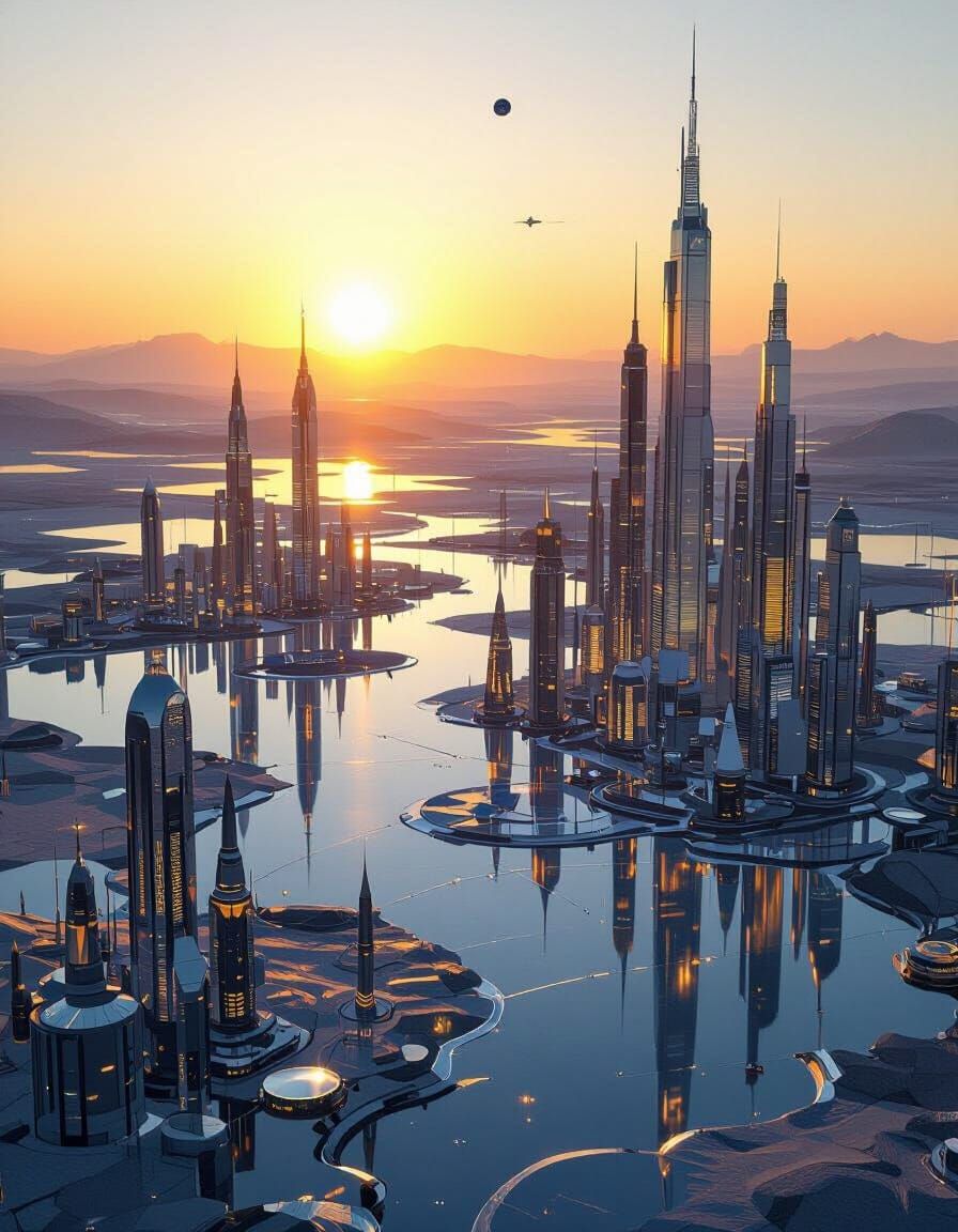 Setting Light From a Distant Sun & Glassgrown Alien Satellites