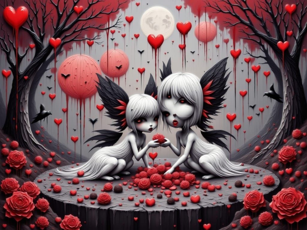 Ethereal Ghosts Celebrate Valentine's Day