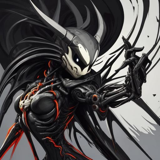 Hollow Knight Vector Art in Shock Art Style