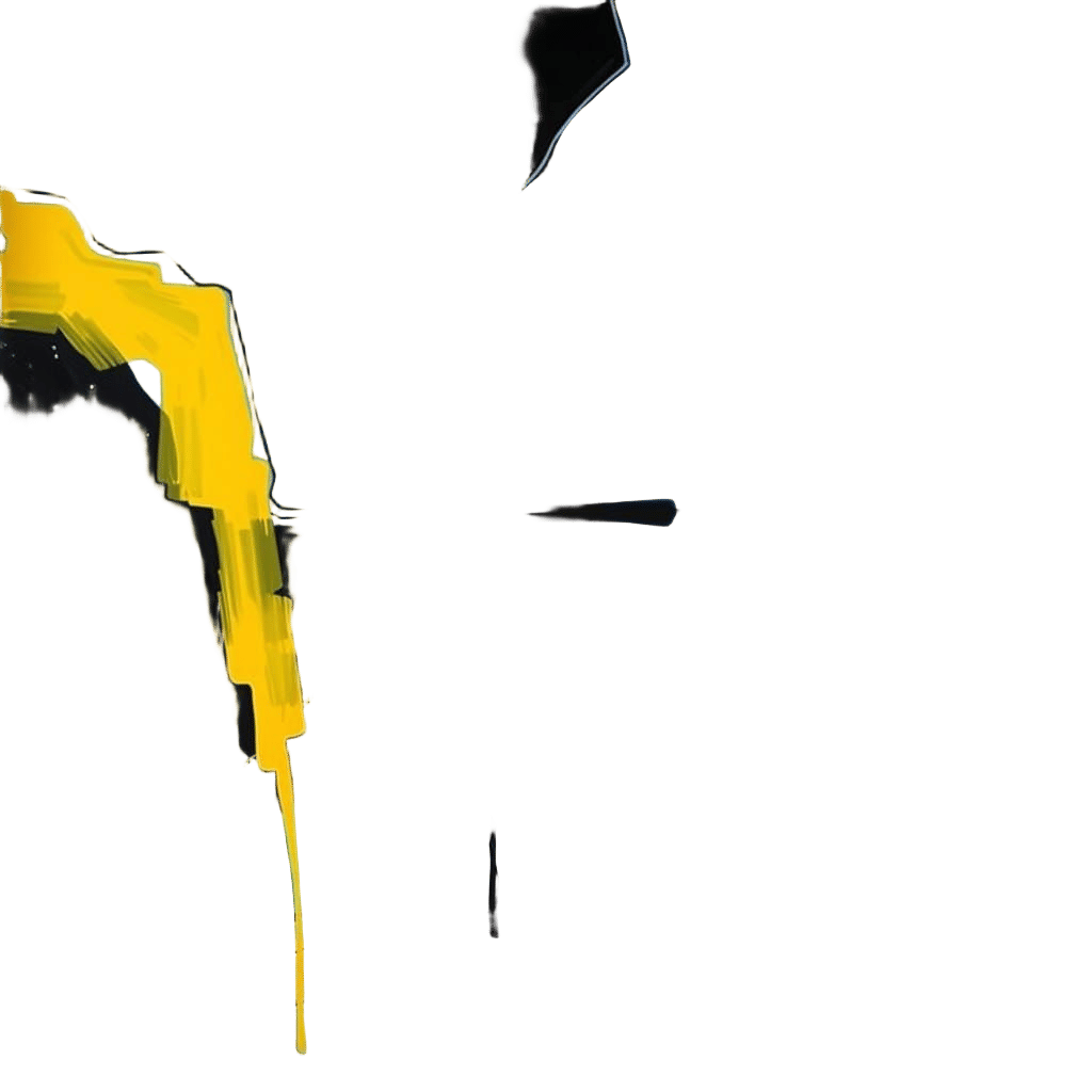 Abstract Landscape in Cubist Style with Swirling Shapes