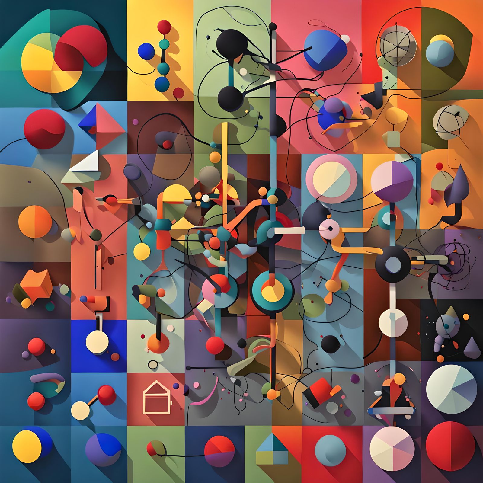 Entropy Visualized: Abstract Art Inspired by the Masters