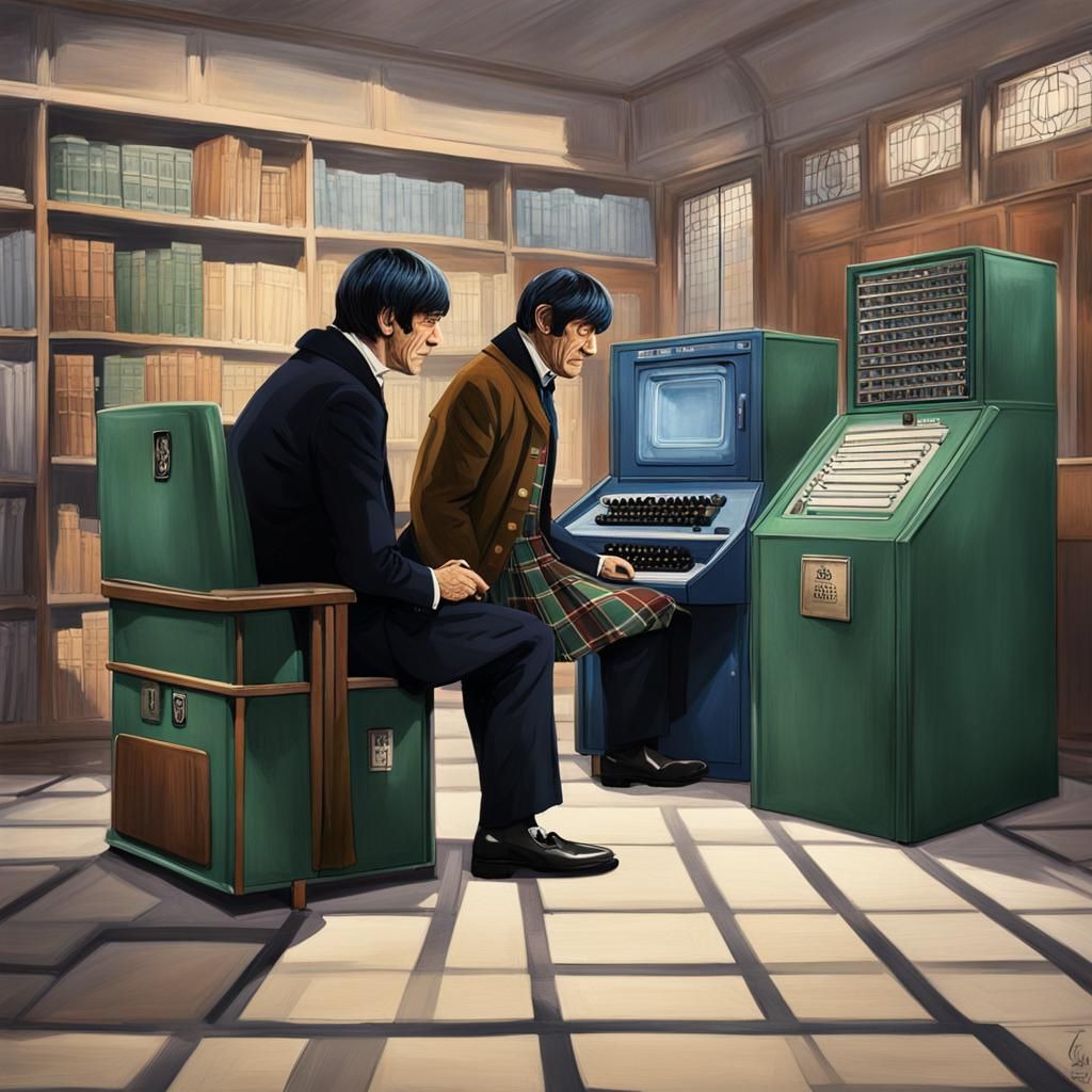 Doctor Who: Second Doctor and Jamie in Anime Style