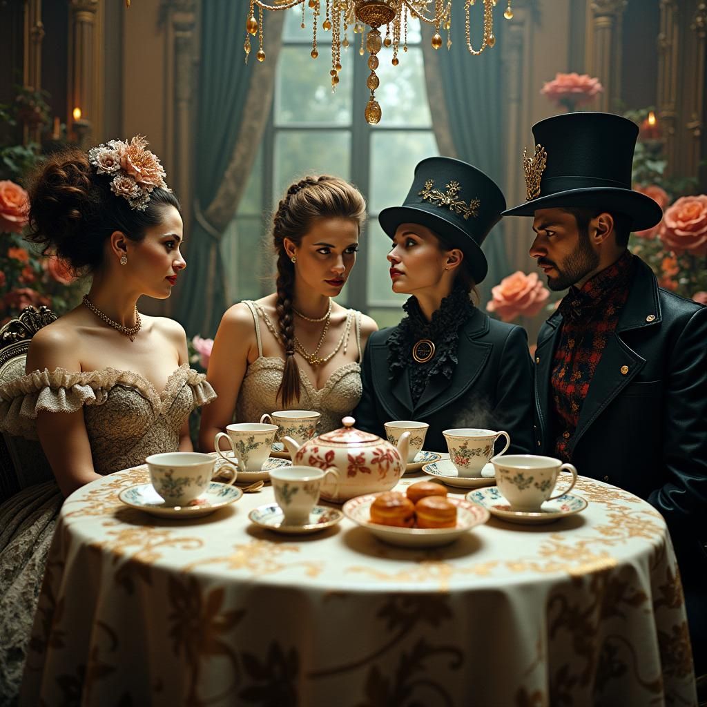 Mad Hatter's Tea Party: A Gothic Cinematic Vision