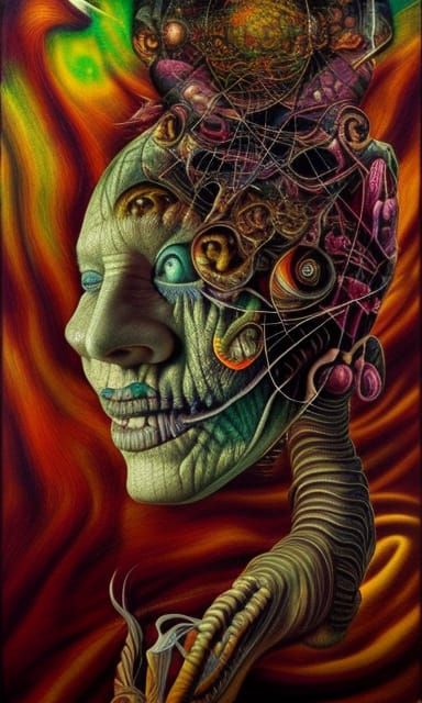 Surreal Deterioration of Mind: An Oil Painting