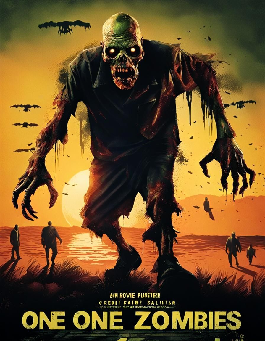 Horror Movie Poster: Zombie Sunset