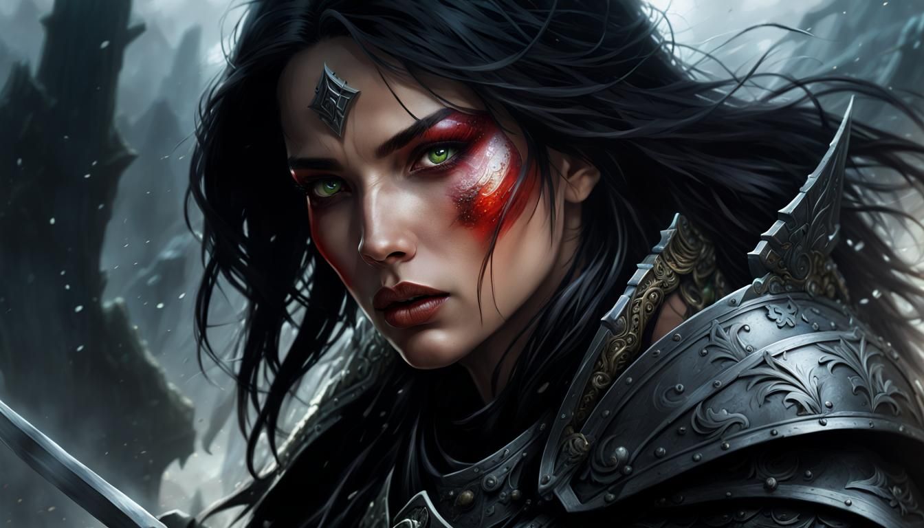 Epic Dark Fantasy Battle Scene