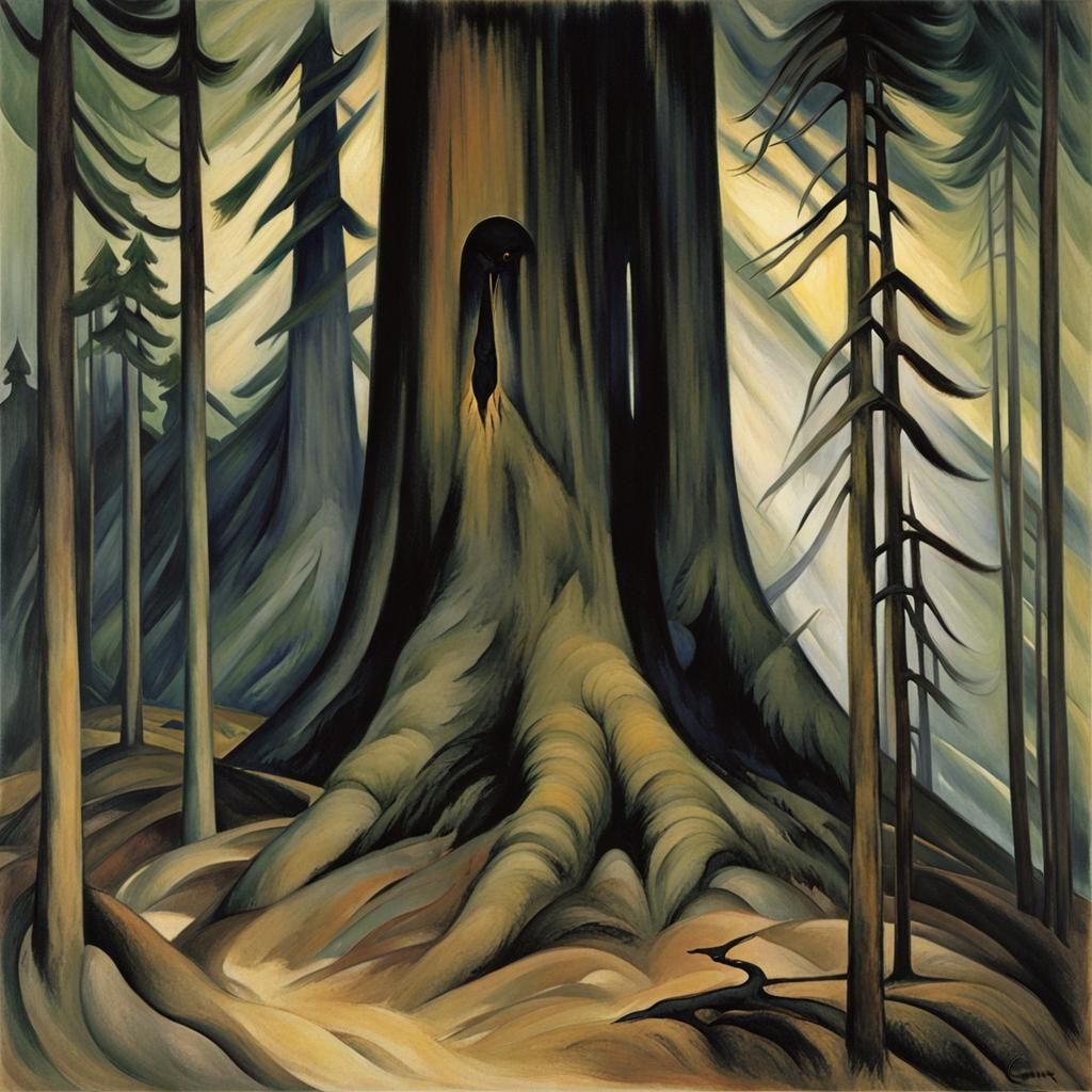 Grimdark Landscape in Expressive Style