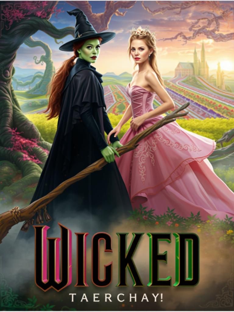 Dramatic Witches in Mystical Forest, Fantasy Art