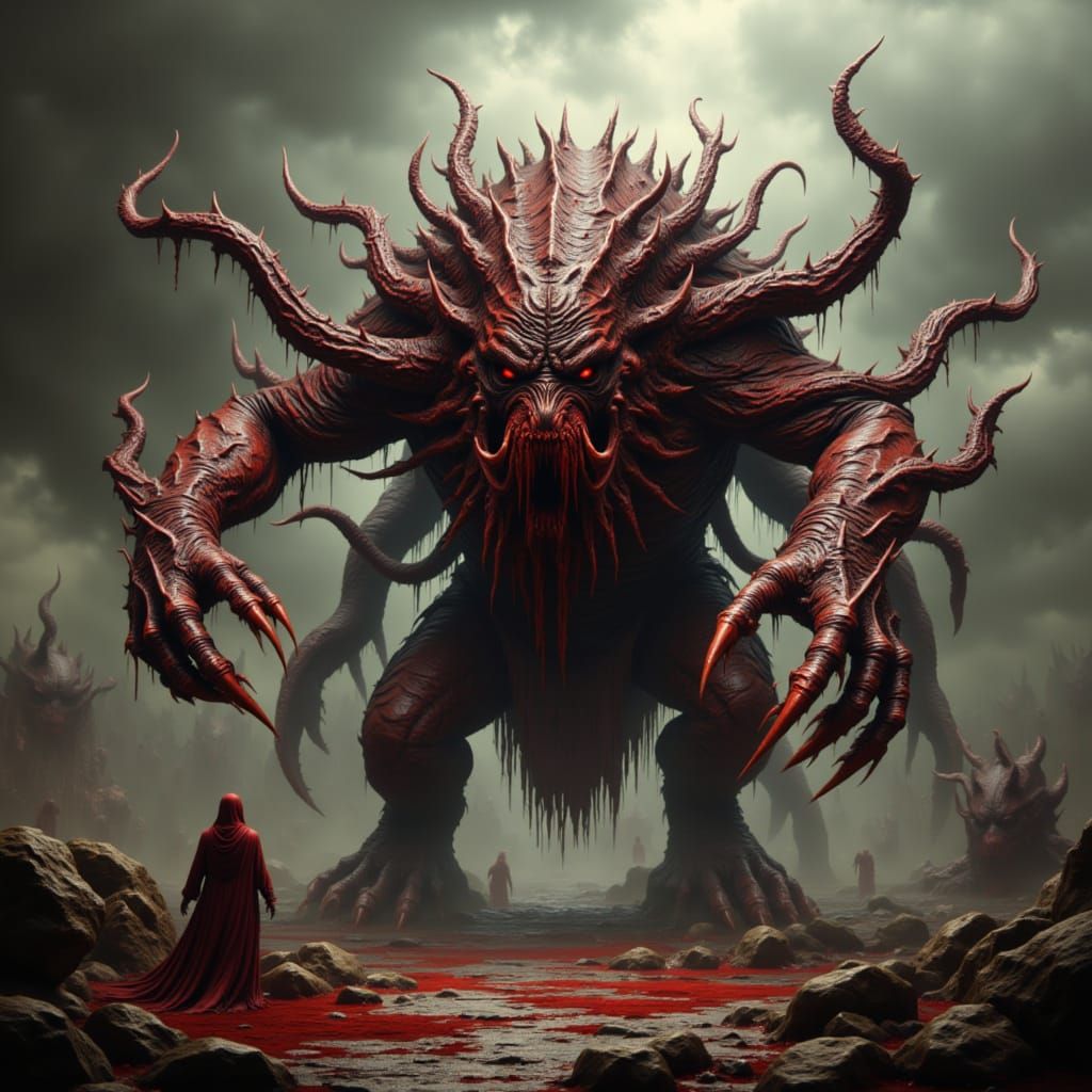 Cthulhu vs Kraken: Brutalist Concrete Art in 4K