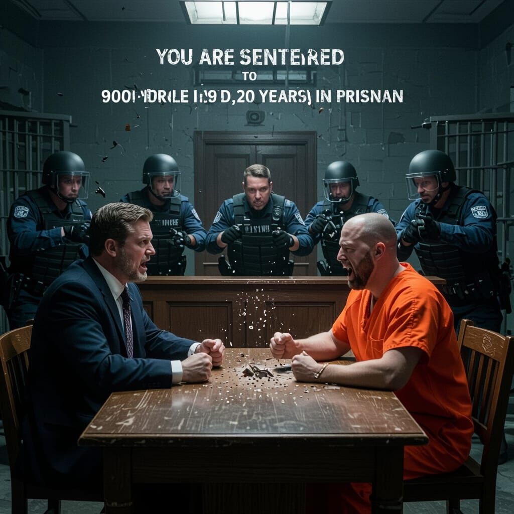Prisoner Reacts to 9020 Year Sentence in Courtroom Chaos