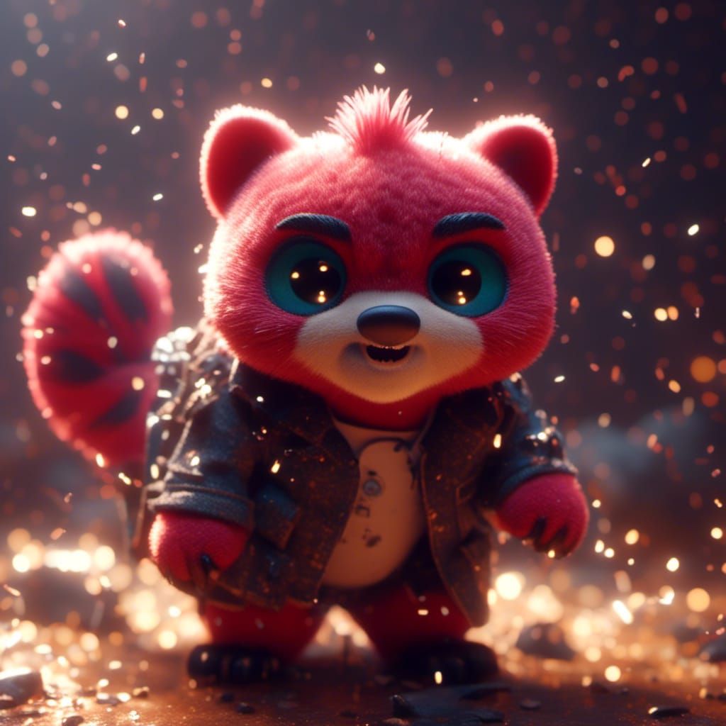 Bearcat with Dynamic Lighting in Hillenburg Style