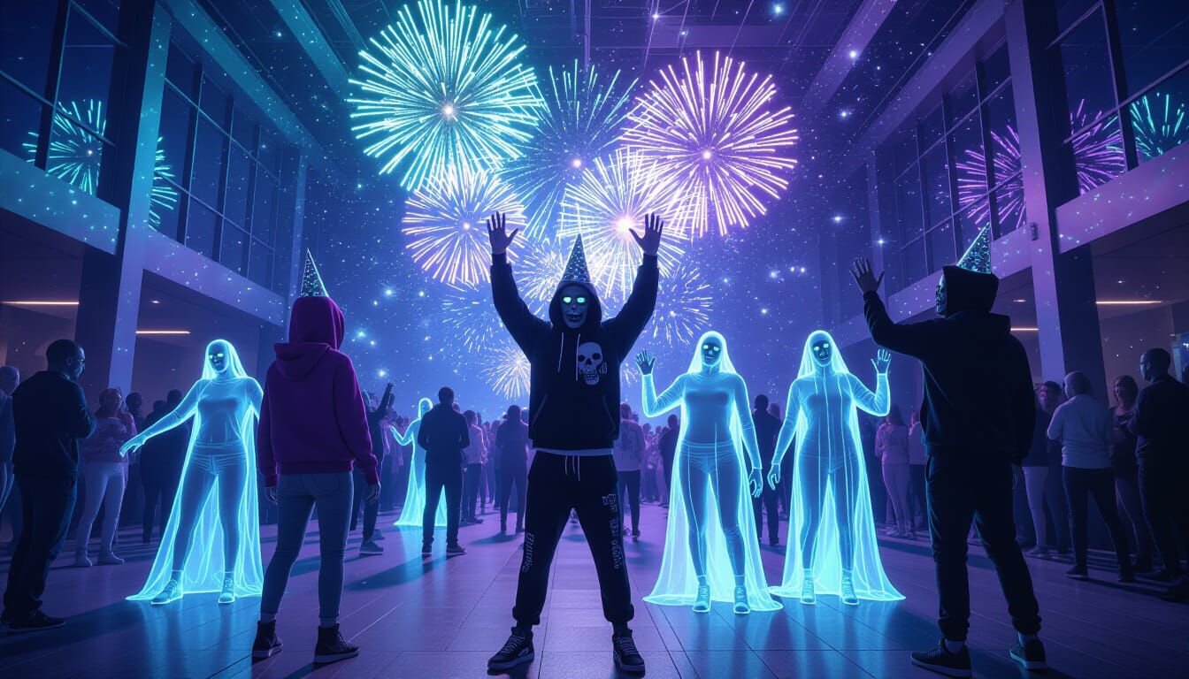 Supernatural New Year's Eve Party with Undead and Ghosts