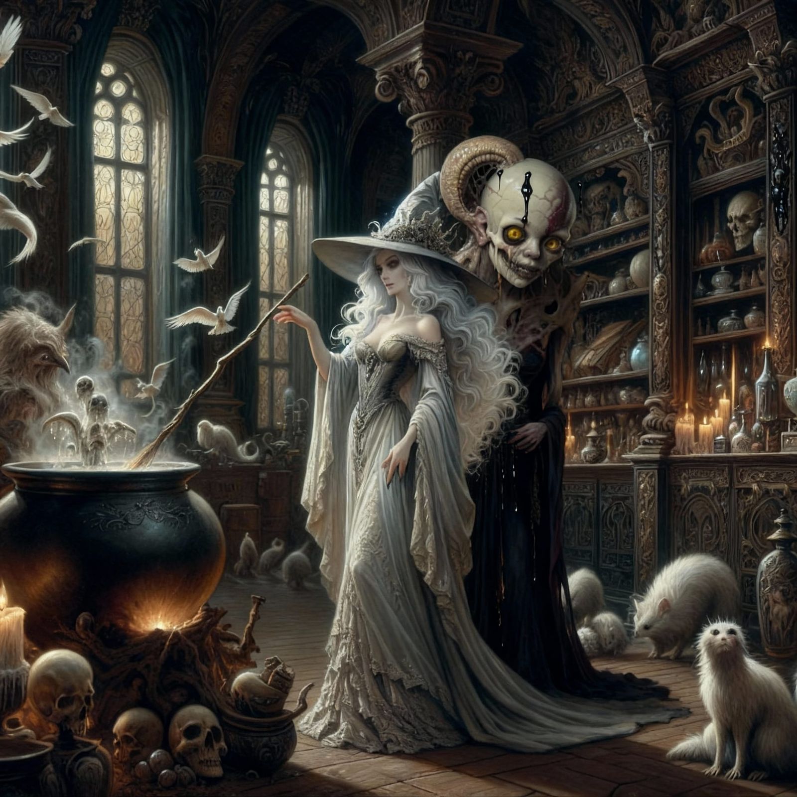 Witch and Zombie Encounter