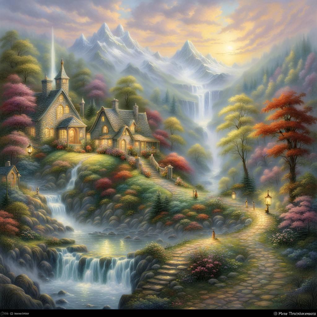 Ethereal Fantasy Everglen in Hyperdetailed Style