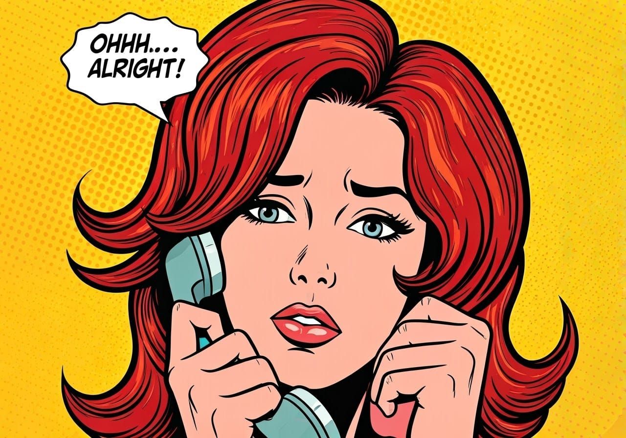 Ohhh... Alright! Inspired by Roy Lichtenstein, pop art