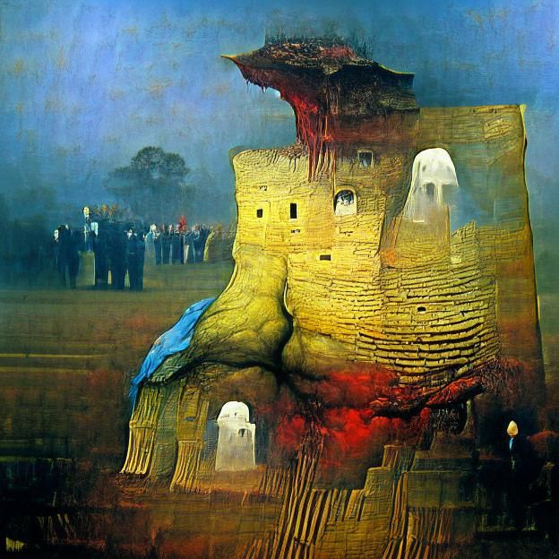 Silhouette of a Spooky Gothic Castle