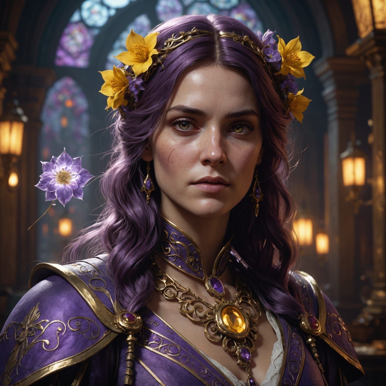 Dark Fantasy Portrait with Dynamic Lighting